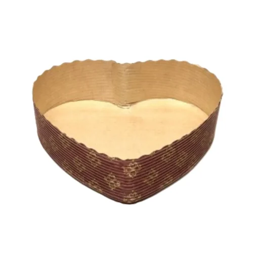 Bakvorm Karton Hart 13,3x13x3,5cm (per stuk)
