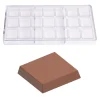 Bonbonvorm Chocolate World Vierkant (21x) 30,5x5,5mm