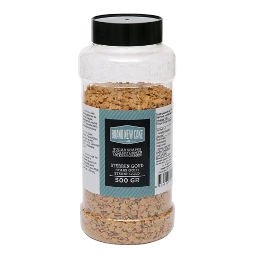 BrandNewCake Confetti Sterren Goud 7mm 500gr.