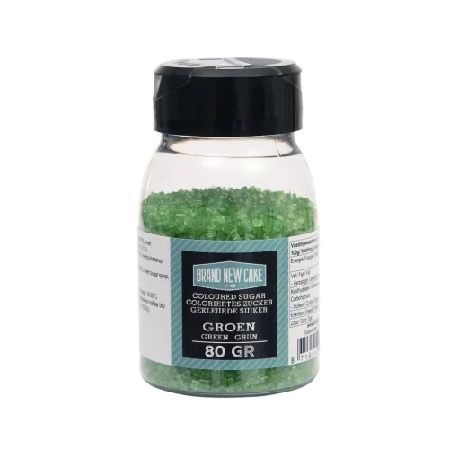 BrandNewCake Gekleurde Suiker Groen 80gr.
