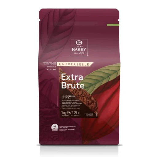 Callebaut Cacaopoeder Extra Brute (Rood) Gealkaliseerd 1kg