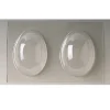 Chocolade Holvorm Pasen Half-Ei Glad (2x) 11x8x4cm.