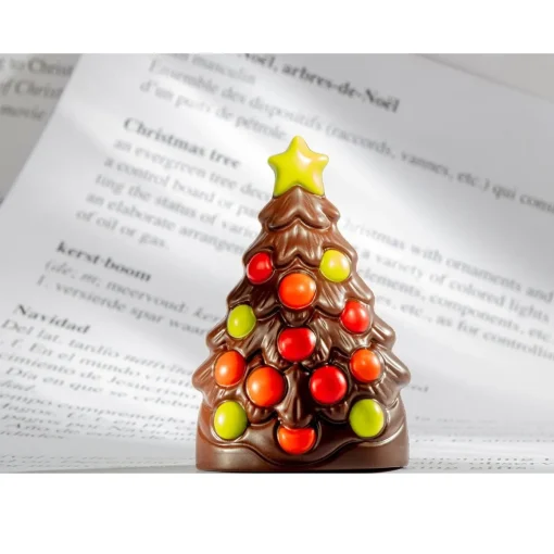 Chocolademal Chocolate World Kerstboom (4x) 90x59x24,5mm