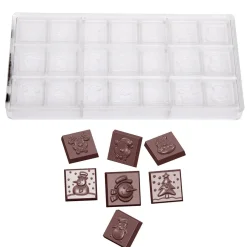 Chocolademal Chocolate World Kerst Ass. (21x) 31x10mm