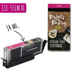 Eetbare Inkt Cartridge Rood XL (CLI-551M)
