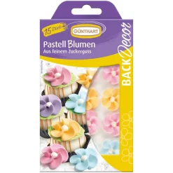 Günthart Suikerdecoratie Bloemen Pastel 15st.