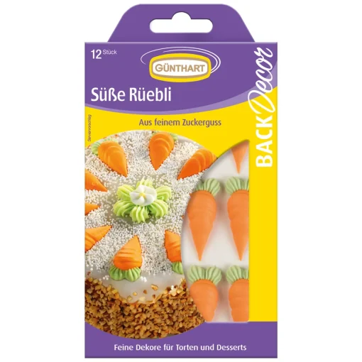 Günthart Suikerdecoratie Wortels 12st.
