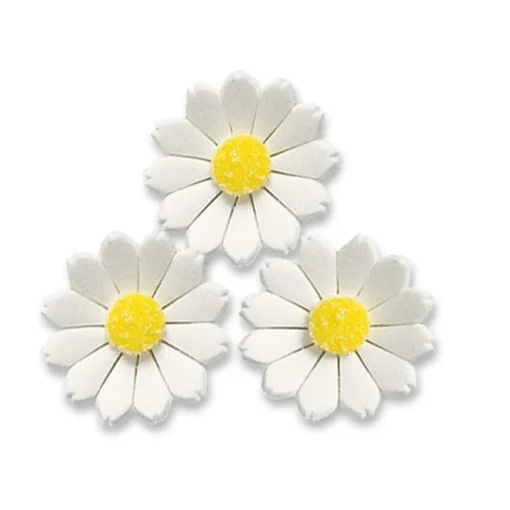 Günthart Suikerdecoratie Witte Bloemen 60st.