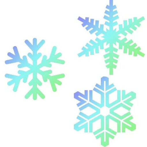 JEM Sjabloon Sneeuwvlokken Set/3
