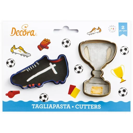 Koekjes Uitsteker Voetbalschoen en Beker**