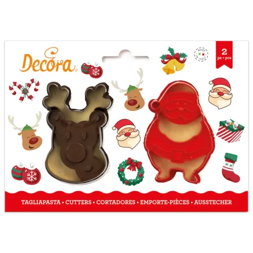 Koekjes Uitstekerset Kerstman & Rendier