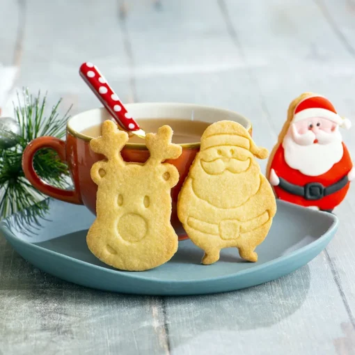 Koekjes Uitstekerset Kerstman & Rendier