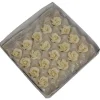 Marsepein rozen 5 blads 35mm 20 stuks, Wit Luxe