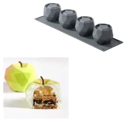 Siliconen Vorm Apple 10x38x6cm (Dinara Kasko)