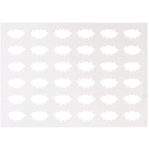 Silikomart Siliconen Sjabloon Hulstblad (36) 4x2,3x0,2cm
