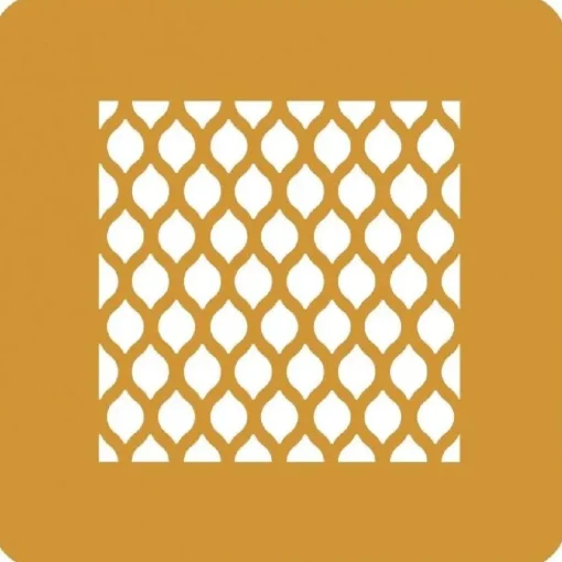 Silikomart Siliconen Stencil Alambra 10x10x0,1cm Set/2