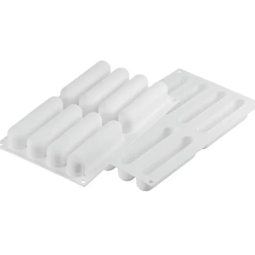 Silikomart Siliconen Vorm Eclair (8) 13,5x2,8cm + Uitsteker