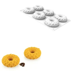 Silikomart Siliconen Vorm Kaleido (6) Ø7,5x2,5cm