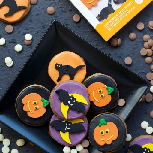 Suikerdecoratie Halloween 3 cm 6 stuks