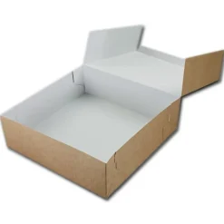 Taartdoos 25x25x8cm. Kraft 3st