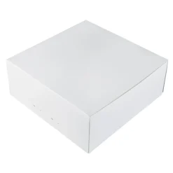 Taartdoos 25x25x10cm. Wit 50st