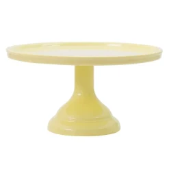 Taartplateau Geel Melamine Ø23,5x12cm