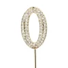 Taarttopper Diamant Goud #0 45mm**