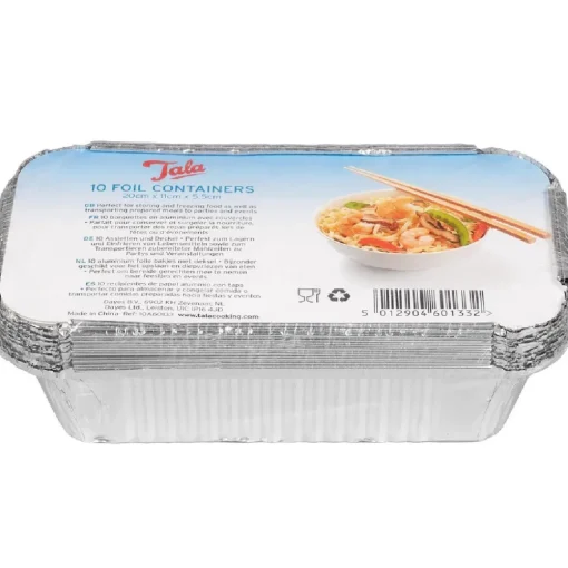 Tala Aluminium Bakvorm met Deksel 20x11x5,5cm Set/10