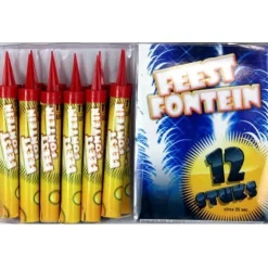 Vuurwerk Feestfontein met Voetje Zilver 35sec. 12st.